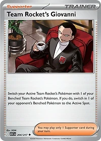 Team Rocket's Giovanni - 204/217 - Uncommon