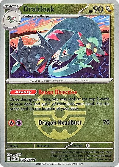 Drakloak (Quick Ball) - 159/217 - Common - Reverse Holo