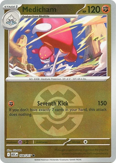 Medicham (Quick Ball) - 104/217 - Common - Reverse Holo