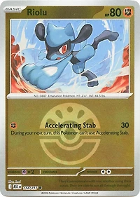 Riolu (Friend Ball) - 112/217 - Common - Reverse Holo