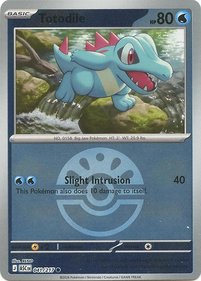 Totodile (Friend Ball) - 041/217 - Common - Reverse Holo