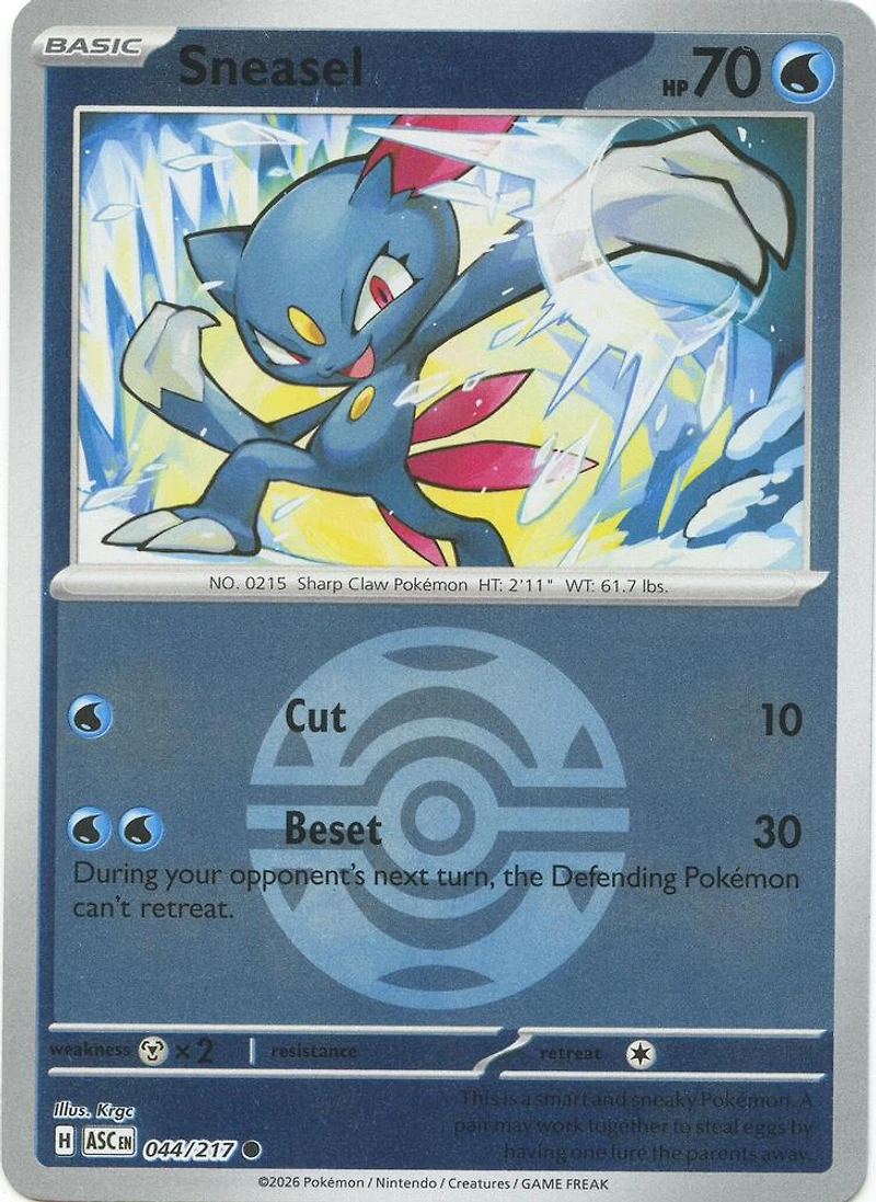 Sneasel (Dusk Ball) - 044/217 - Common - Reverse Holo