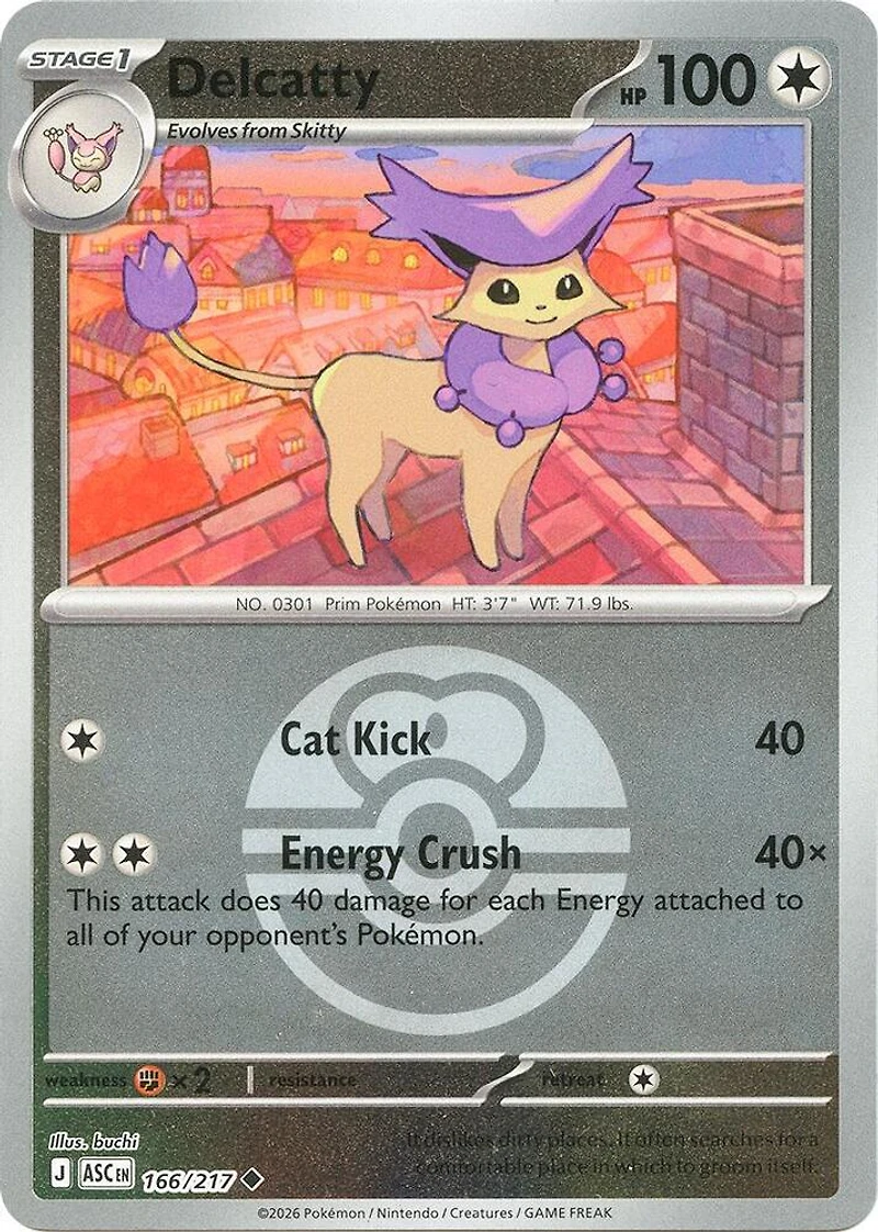 Delcatty (Love Ball) - 166/217 - Uncommon - Reverse Holo