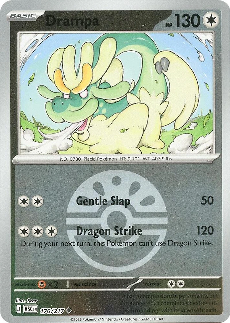 Drampa (Friend Ball) - 176/217 - Uncommon - Reverse Holo