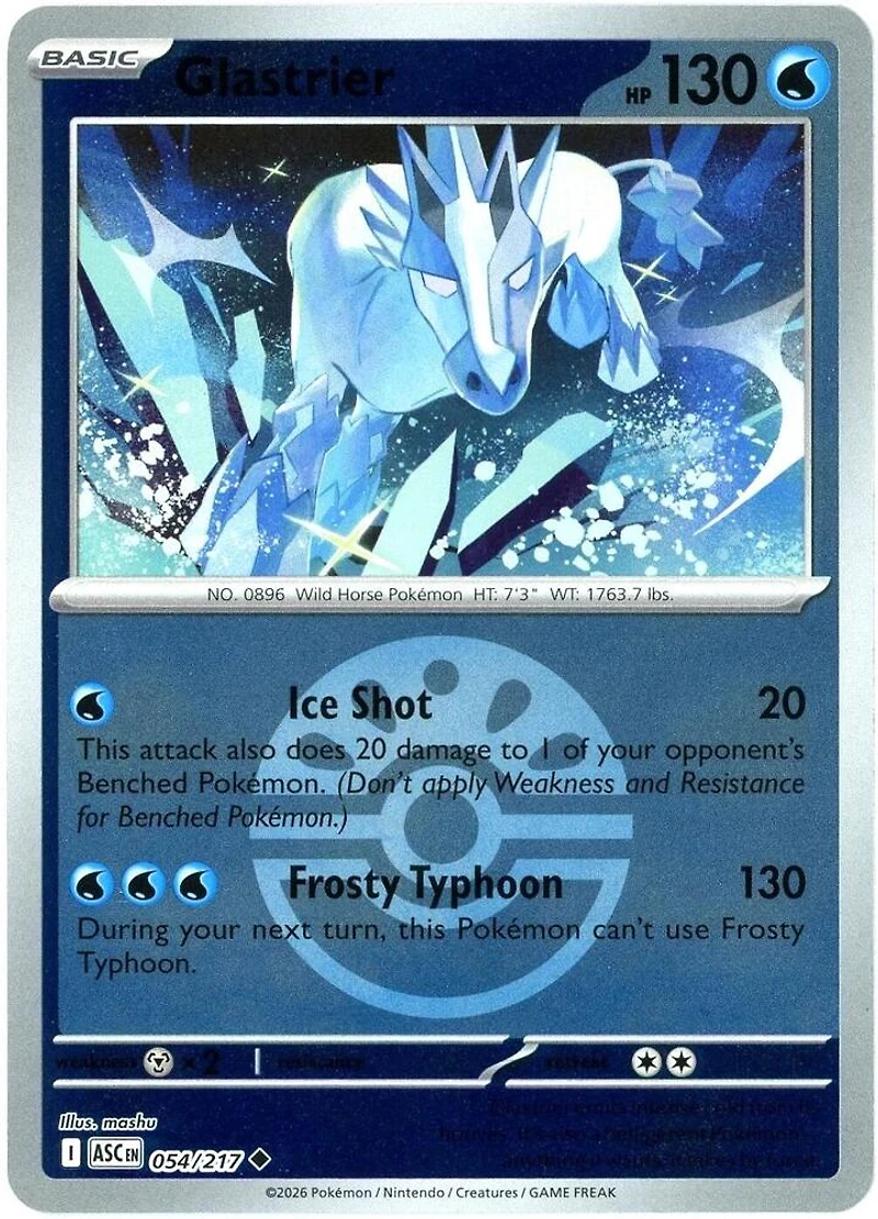 Glastrier (Friend Ball) - 054/217 - Uncommon - Reverse Holo