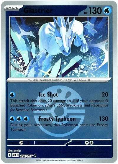 Glastrier (Friend Ball) - 054/217 - Uncommon - Reverse Holo