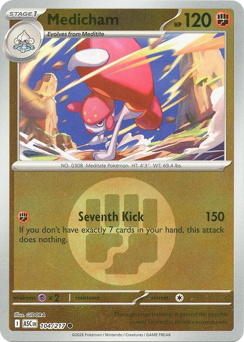 Medicham (Energy Symbol) - 104/217 - Common - Reverse Holo