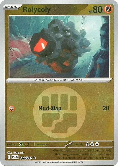 Rolycoly (Energy Symbol) - 118/217 - Common - Reverse Holo