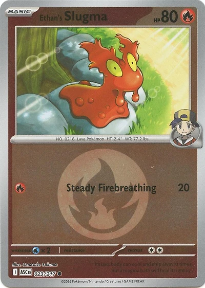 Ethan's Slugma (Energy Symbol) - 023/217 - Common - Reverse Holo