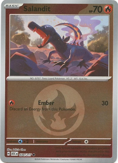 Salandit (Energy Symbol) - 034/217 - Common - Reverse Holo