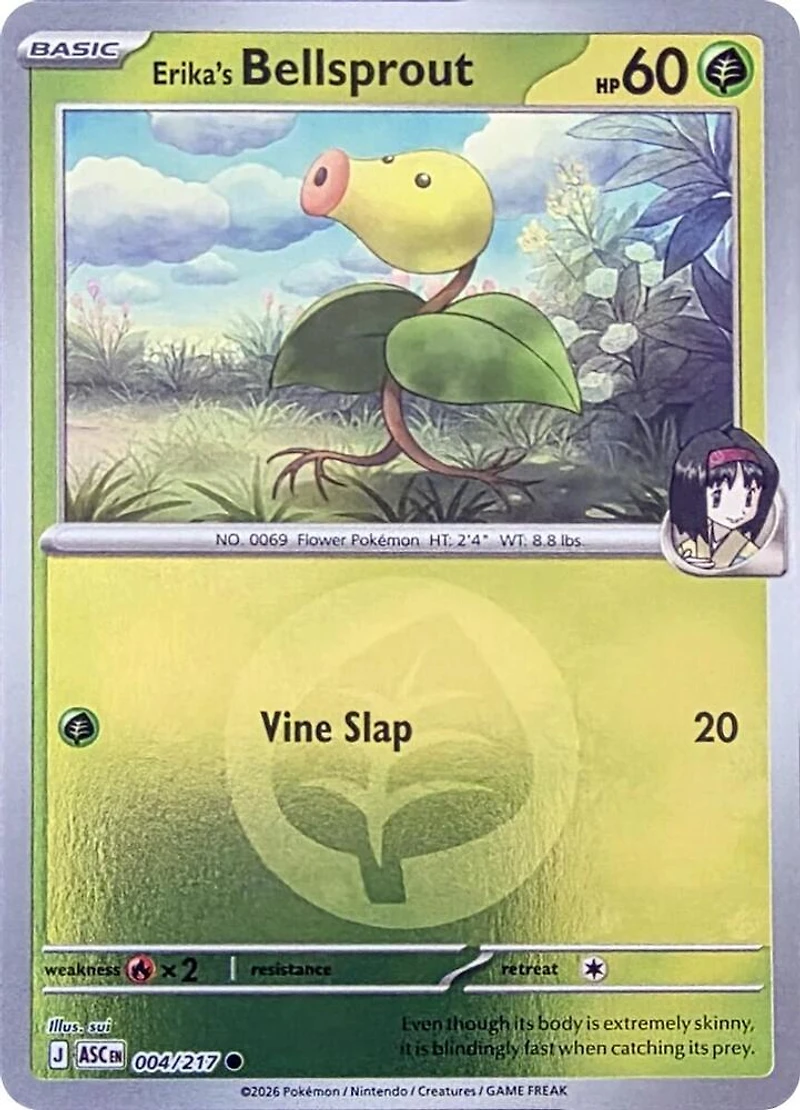 Erika's Bellsprout (Energy Symbol) - 004/217 - Common - Reverse Holo