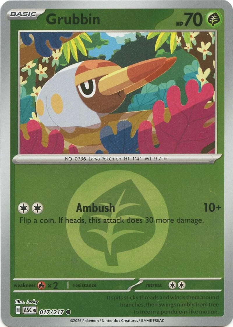 Grubbin (Energy Symbol) - 017/217 - Common - Reverse Holo