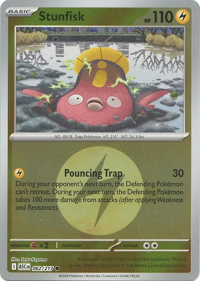 Stunfisk (Energy Symbol) - 062/217 - Common - Reverse Holo