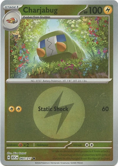 Charjabug (Energy Symbol) - 065/217 - Common - Reverse Holo
