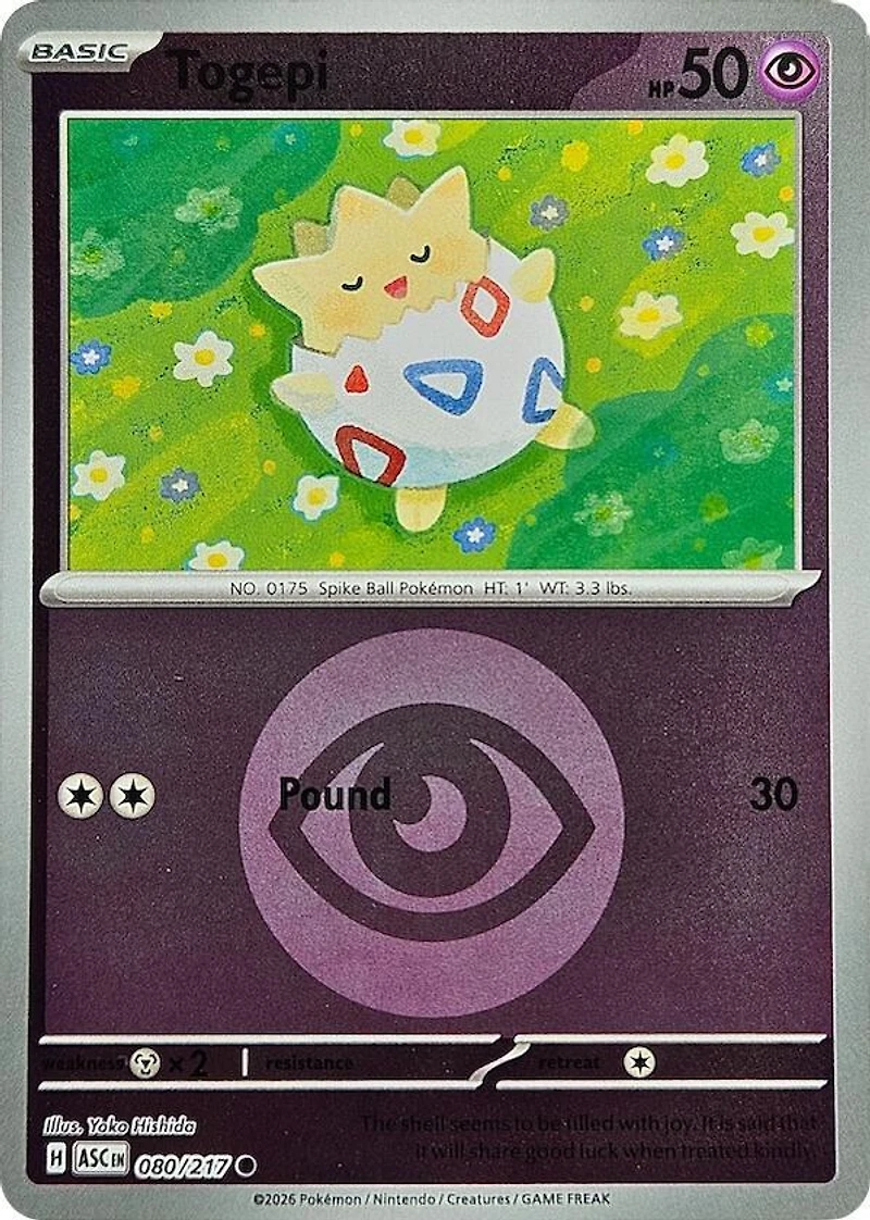 Togepi (Energy Symbol) - 080/217 - Common - Reverse Holo