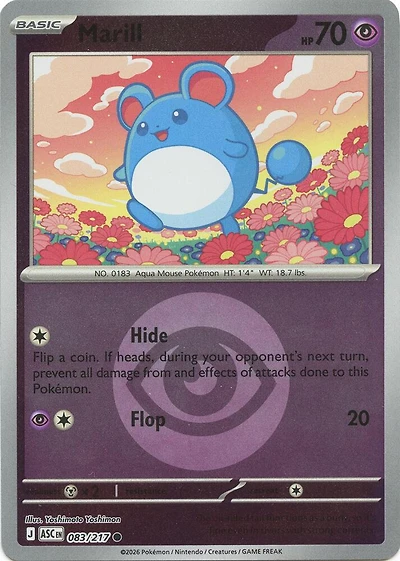 Marill (Energy Symbol) - 083/217 - Common - Reverse Holo