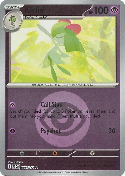 Kirlia (Energy Symbol) - 088/217 - Common - Reverse Holo