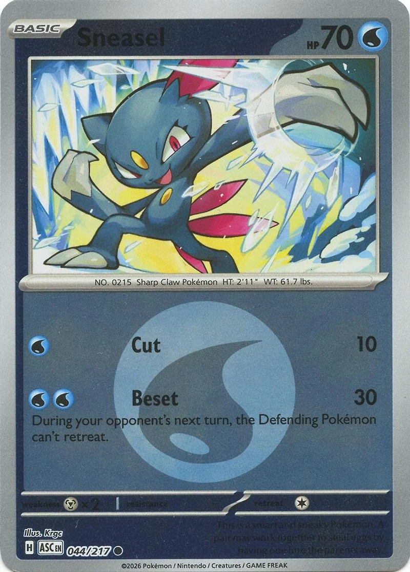 Sneasel (Energy Symbol) - 044/217 - Common - Reverse Holo