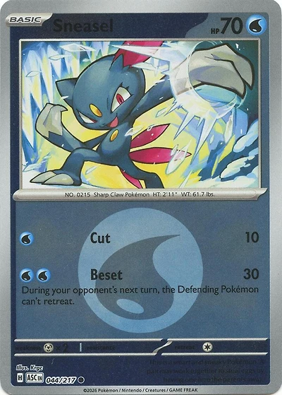 Sneasel (Energy Symbol) - 044/217 - Common - Reverse Holo
