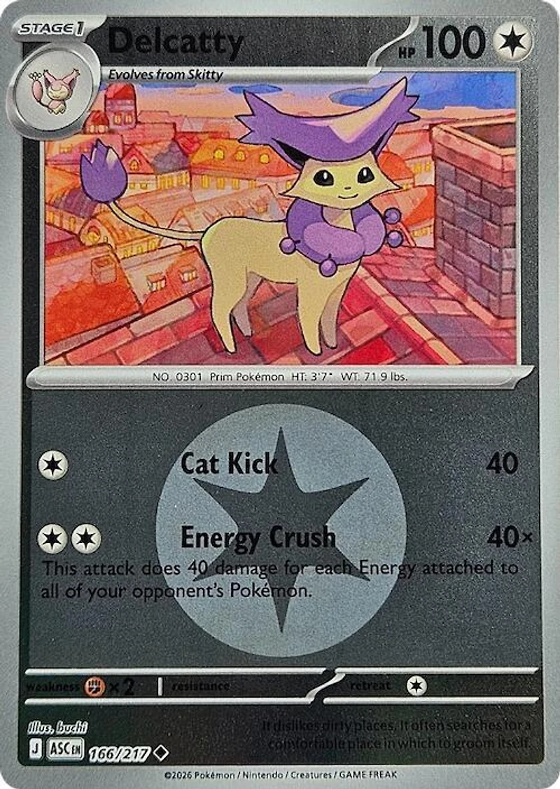 Delcatty (Energy Symbol) - 166/217 - Uncommon - Reverse Holo