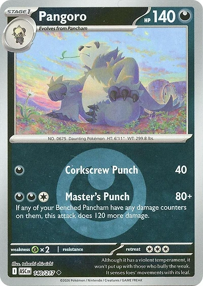 Pangoro (Energy Symbol) - 140/217 - Uncommon - Reverse Holo