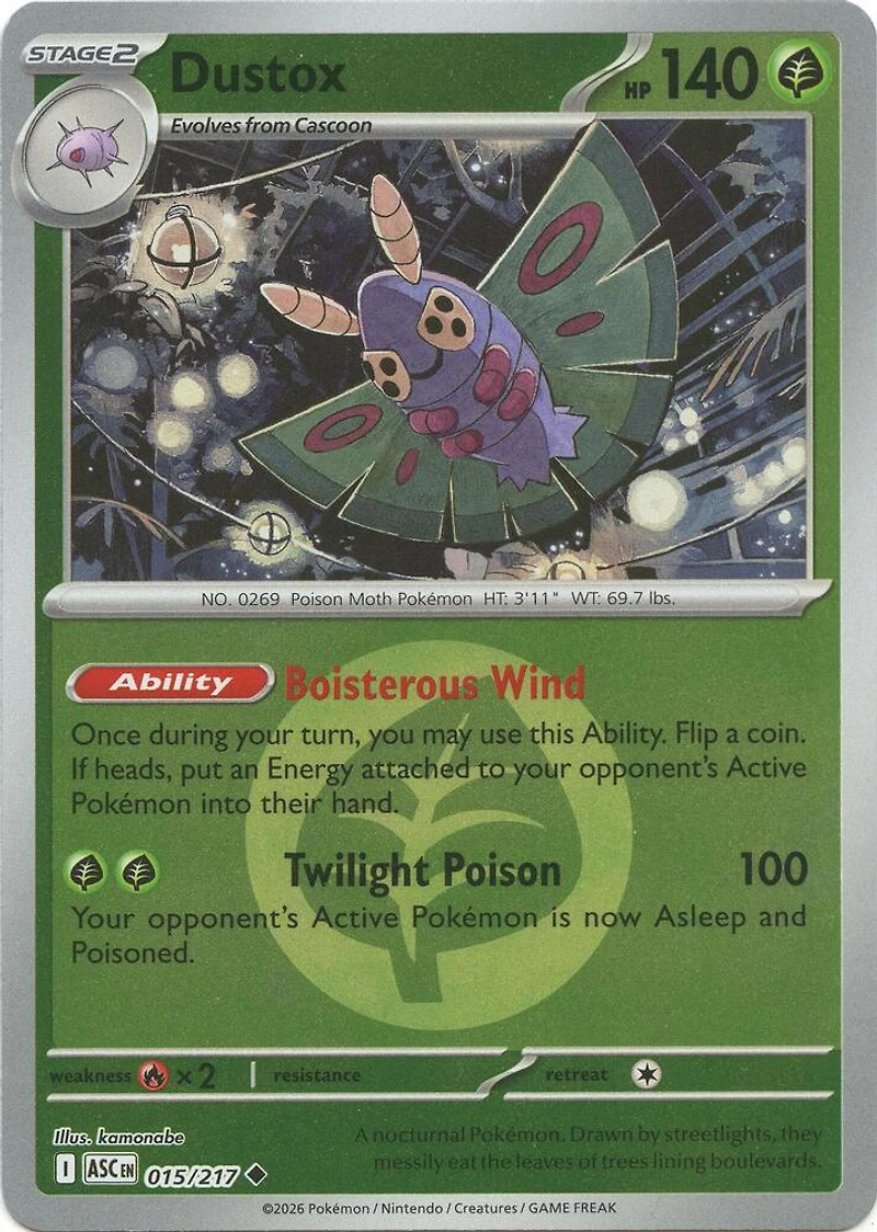 Dustox (Energy Symbol) - 015/217 - Uncommon - Reverse Holo