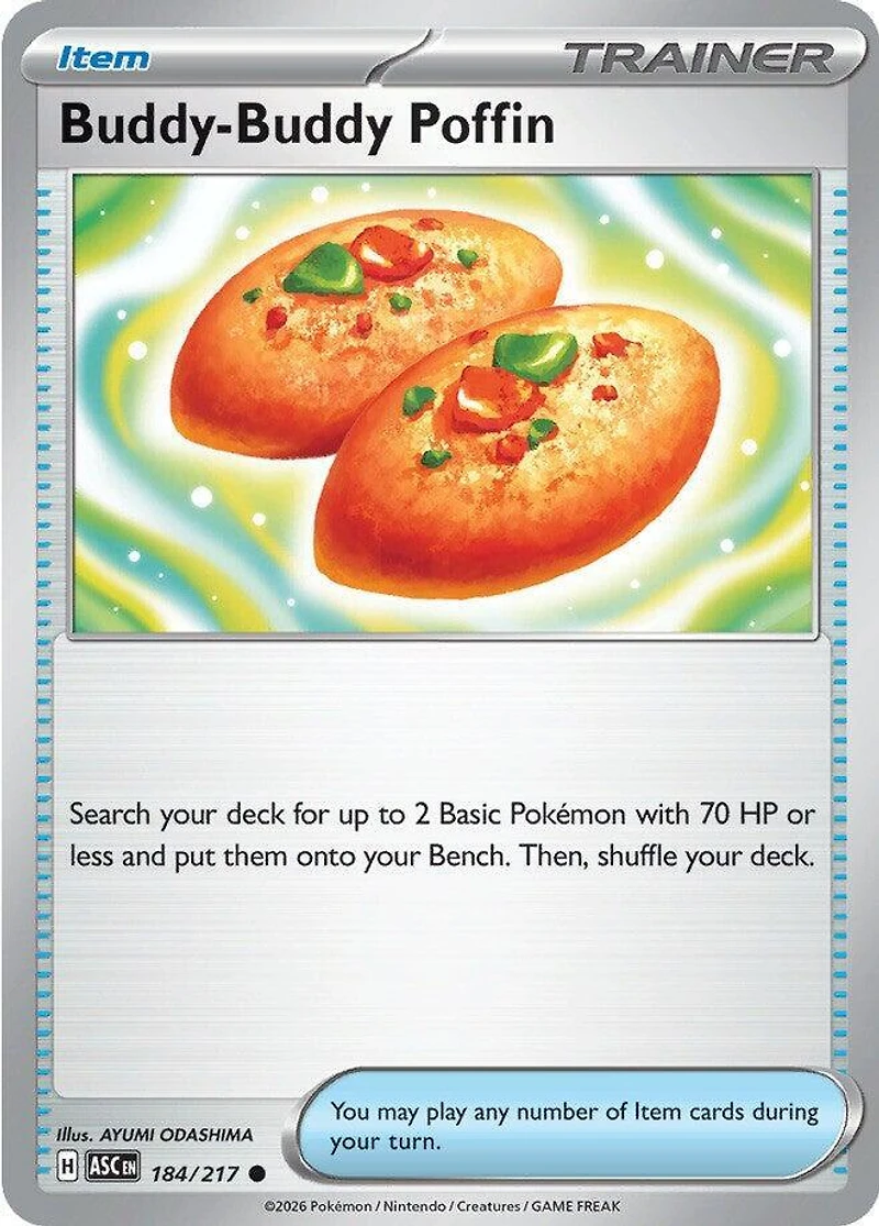 Buddy-Buddy Poffin - 184/217 - Common - Reverse Holo