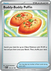 Buddy-Buddy Poffin - 184/217 - Common - Reverse Holo