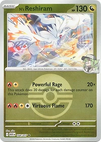 N's Reshiram (Poke Ball) - 154/217 - Rare - Reverse Holo