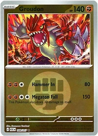 Groudon (Energy Symbol) - 108/217 - Rare - Reverse Holo
