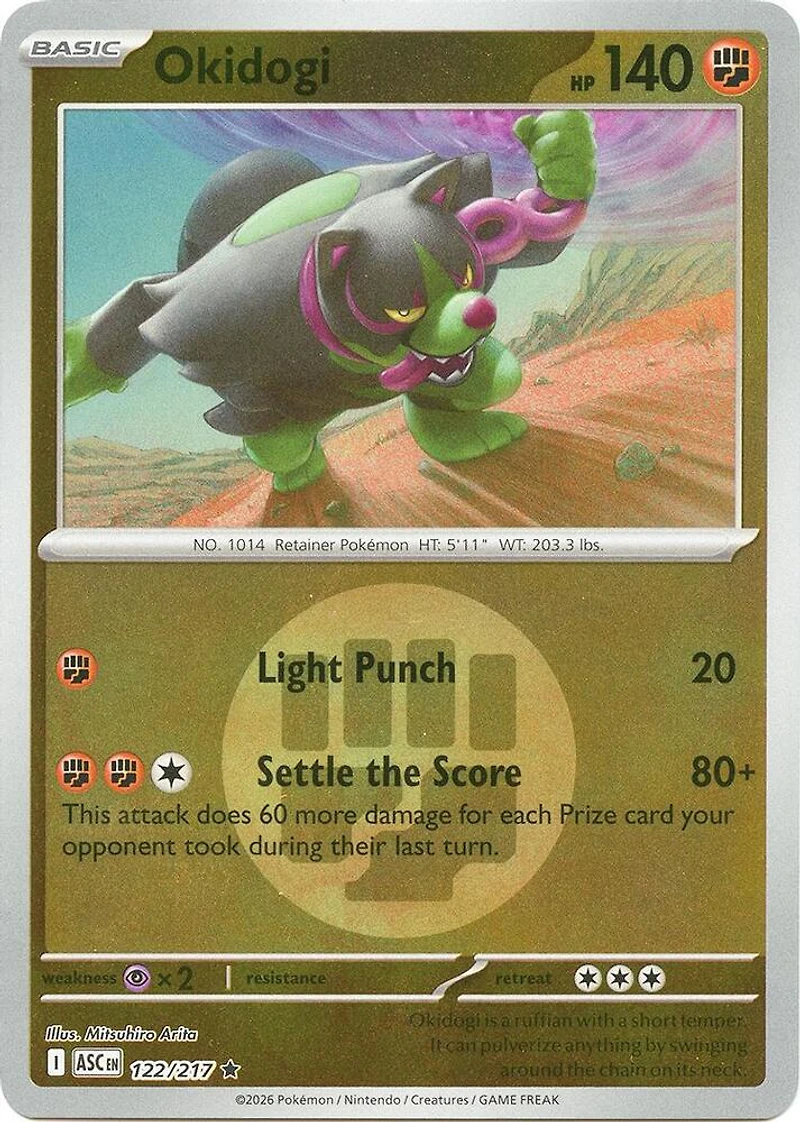 Okidogi (Energy Symbol) - 122/217 - Rare - Reverse Holo