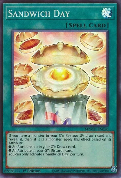 Sandwich Day - MZMU-EN056 - Super Rare - 1st Edition