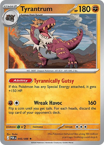 Tyrantrum - 045/088 - Holo Rare