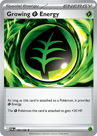 Growing Grass Energy - 086/088 - Holo Rare