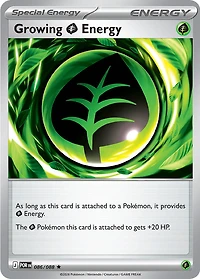 Growing Grass Energy - 086/088 - Holo Rare