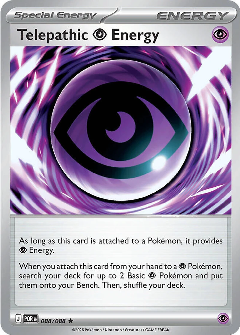Telepathic Psychic Energy - 088/088 - Holo Rare