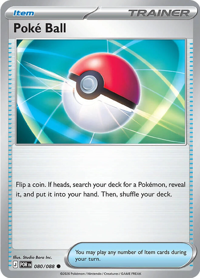 Poke Ball - 080/088 - Common - Reverse Holo