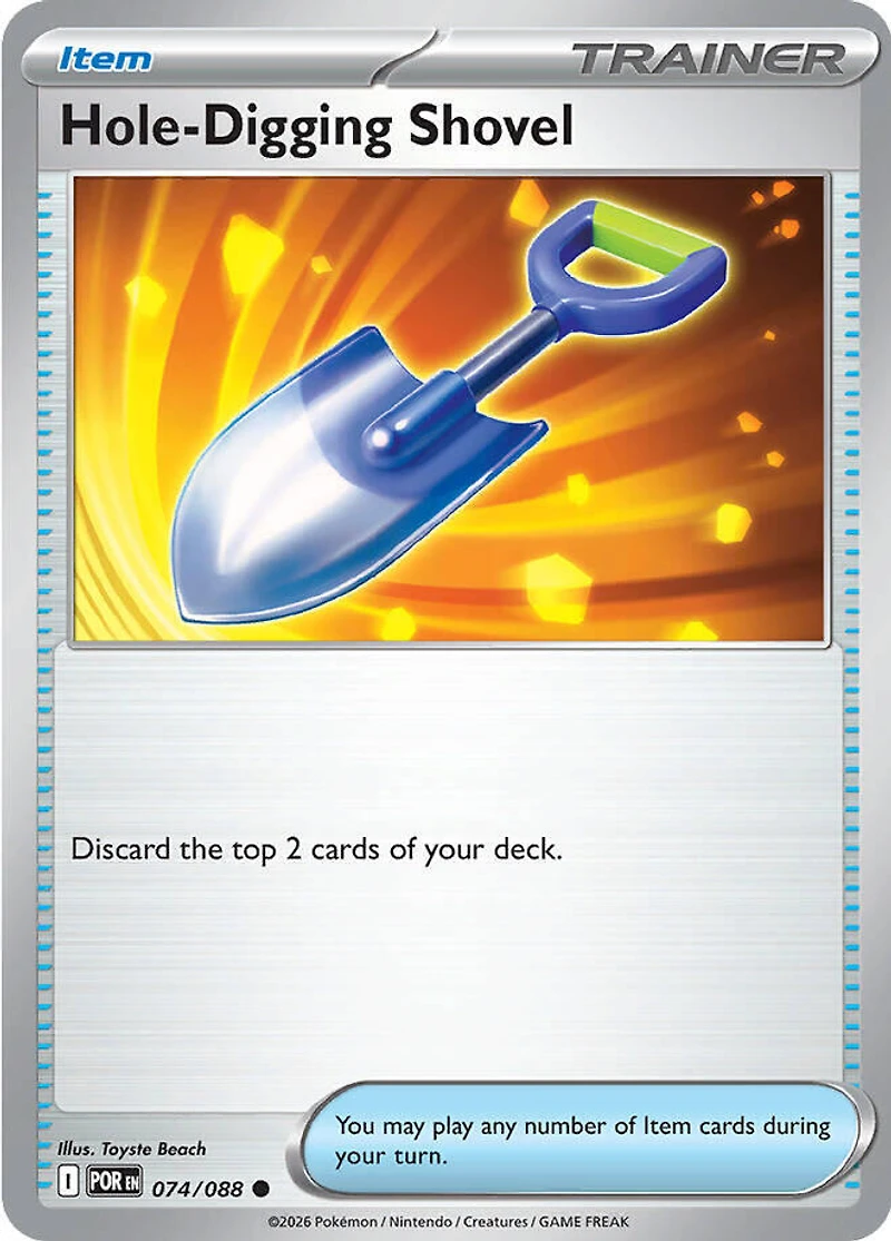 Hole-Digging Shovel - 074/088 - Common - Reverse Holo