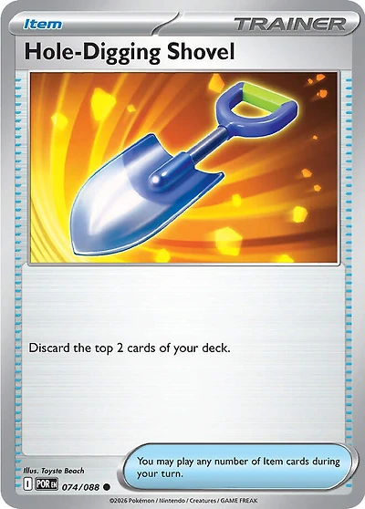 Hole-Digging Shovel - 074/088 - Common - Reverse Holo