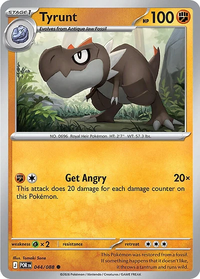 Tyrunt - 044/088 - Common - Reverse Holo