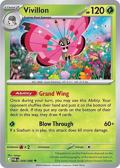 Vivillon - 009/088 - Uncommon - Reverse Holo