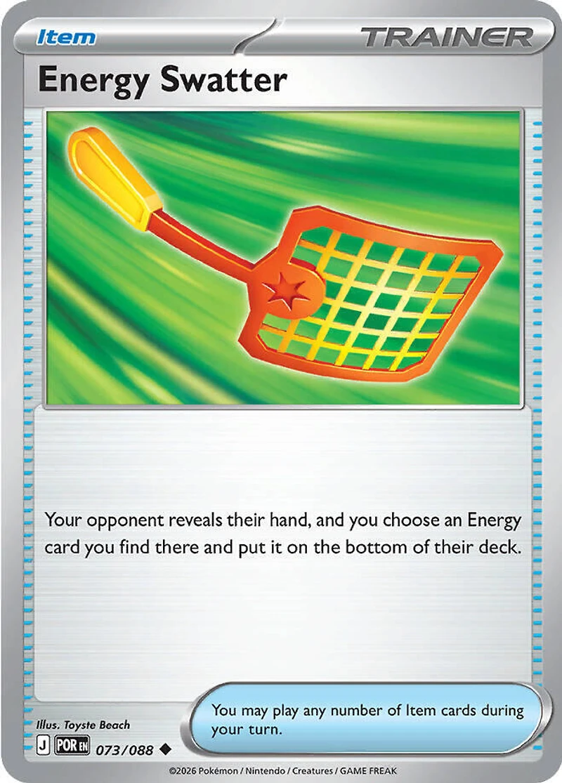 Energy Swatter - 073/088 - Uncommon - Reverse Holo