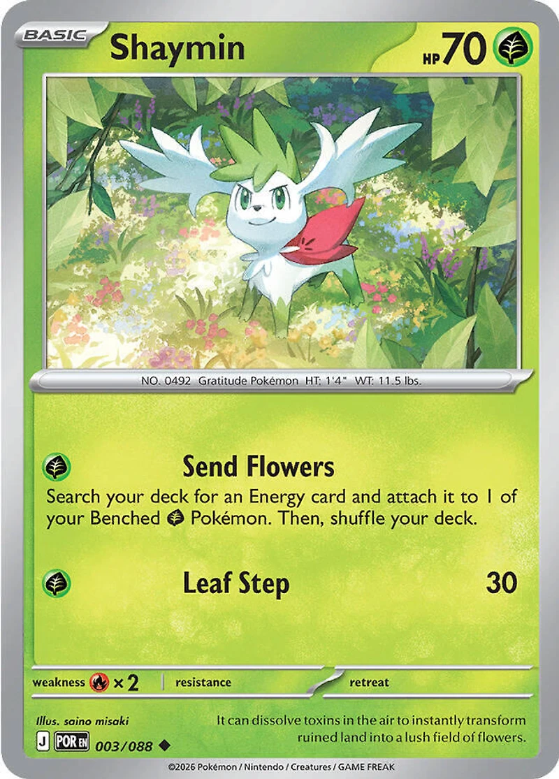 Shaymin - 003/088 - Uncommon - Reverse Holo