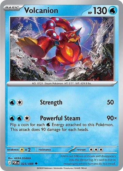 Volcanion - 025/088 - Uncommon - Reverse Holo