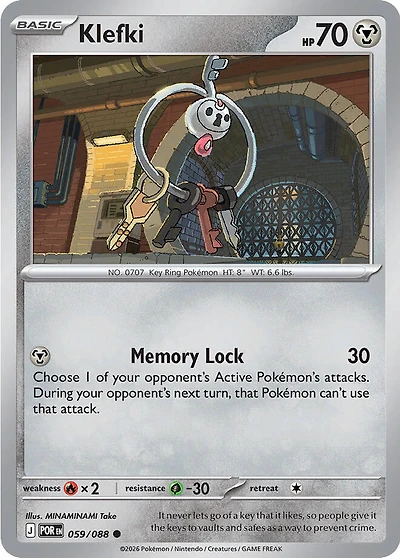 Klefki - 059/088 - Common - Reverse Holo