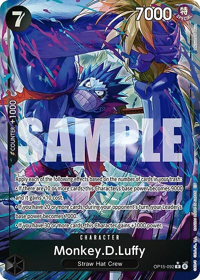 Monkey.D.Luffy (Alternate Art) - OP15-092 - R - Foil