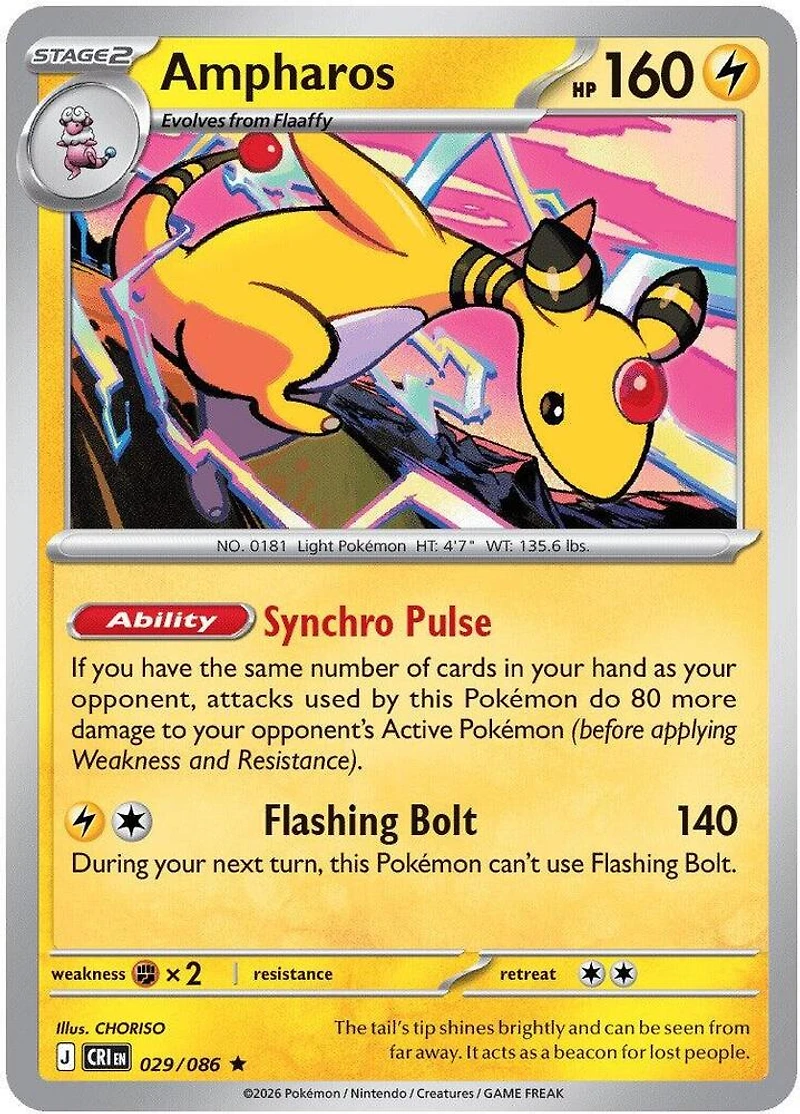 Ampharos - 029/086 - Rare - Reverse Holo