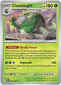Chesnaught - 007/086 - Rare - Reverse Holo