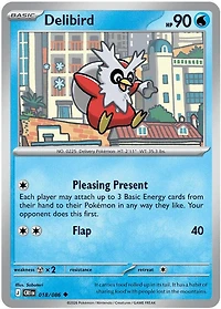 Delibird - 018/086 - Uncommon - Reverse Holo