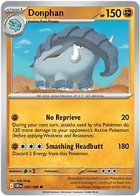 Donphan - 045/086 - Common - Reverse Holo